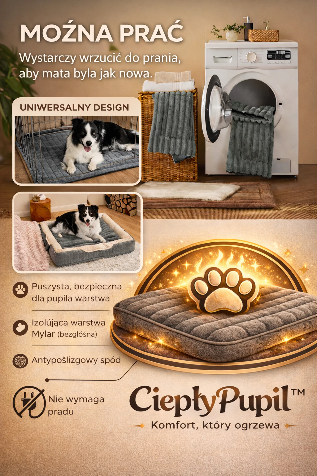 CiepłyPupil™ – Samoogrzewająca Mata dla Zwierząt 7