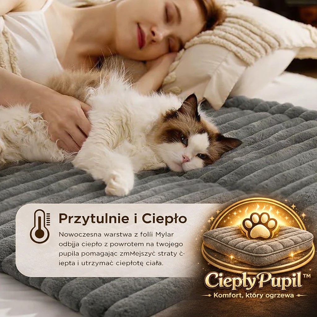 CiepłyPupil™ – Samoogrzewająca Mata dla Zwierząt 6