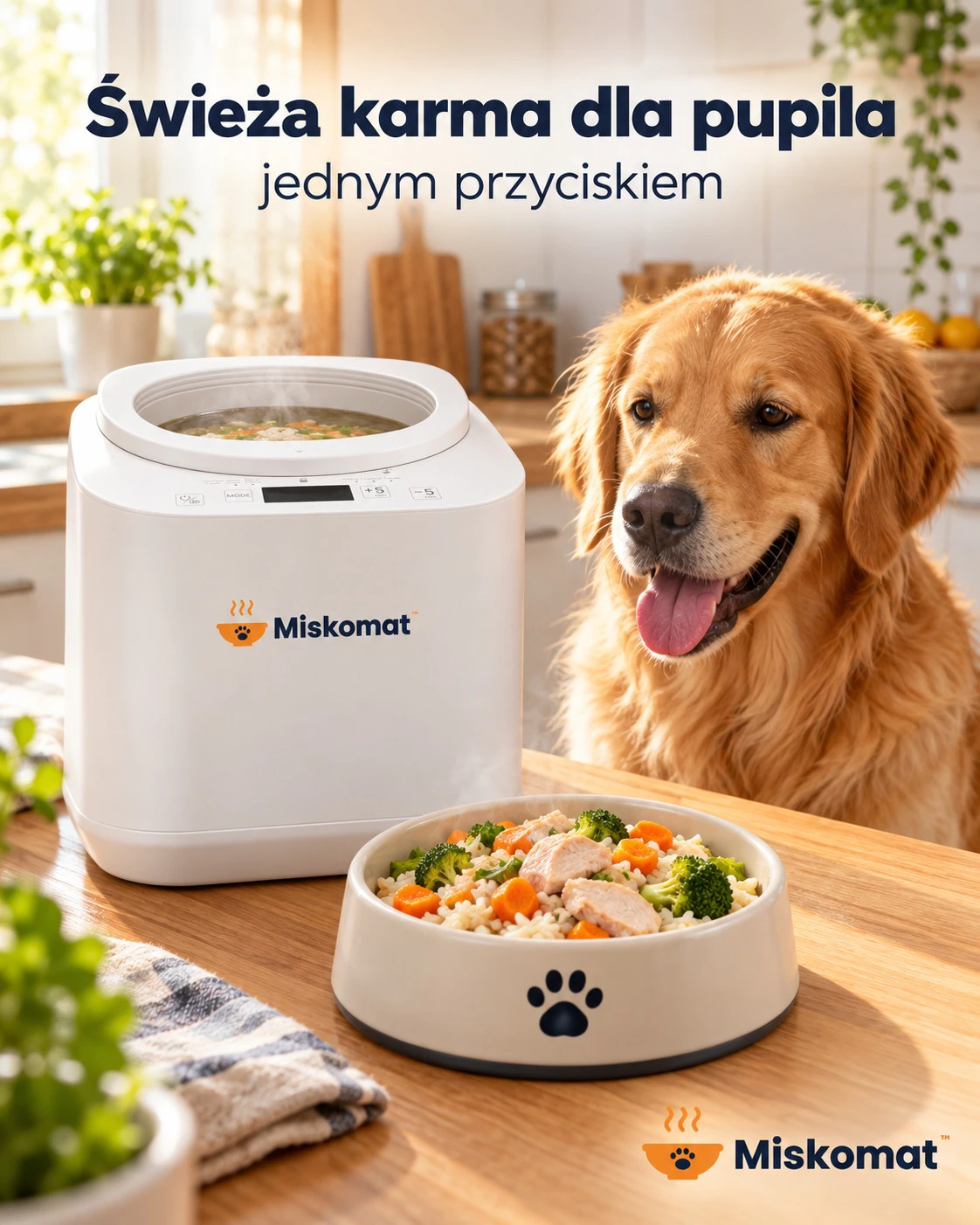Miskomat™ – automatyczny kucharz do świeżej karmy dla psa i kota (4 l) 1