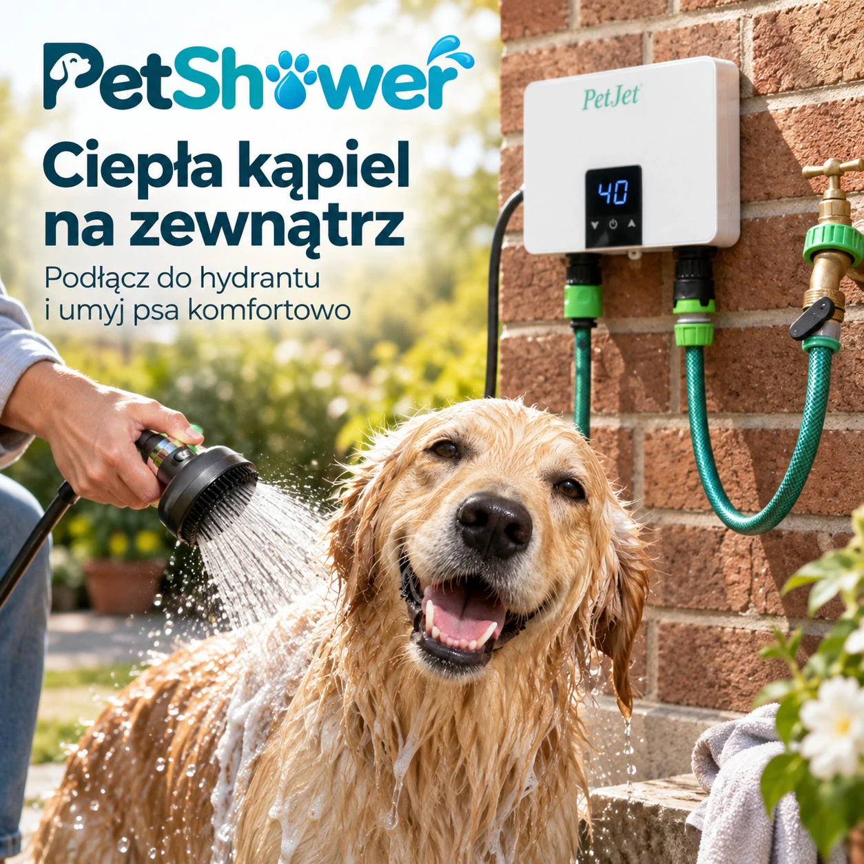 PetShower – umyj psa w ciepłej wodzie 1