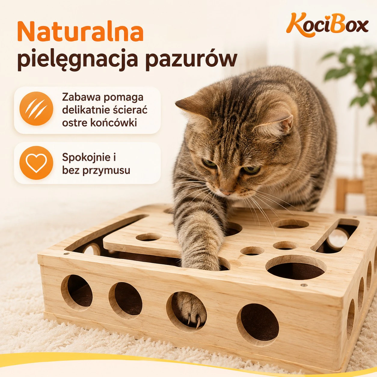KociBox – Zabawka i Pilnik do Pazurów dla Kota 1